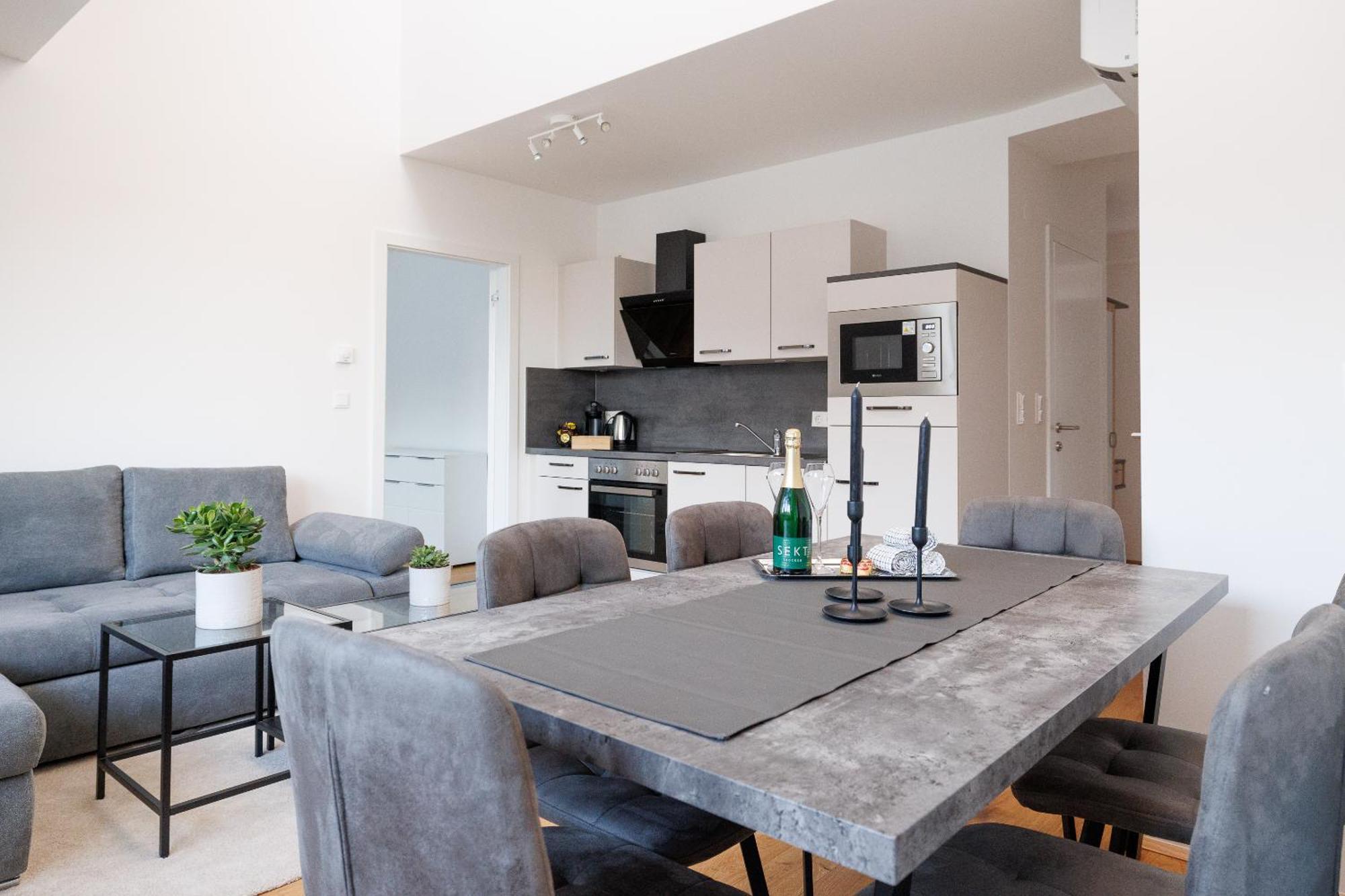 Symphony Apartments 41 - Modern Loft With Terrace And Grill In Central Location Bécs Kültér fotó